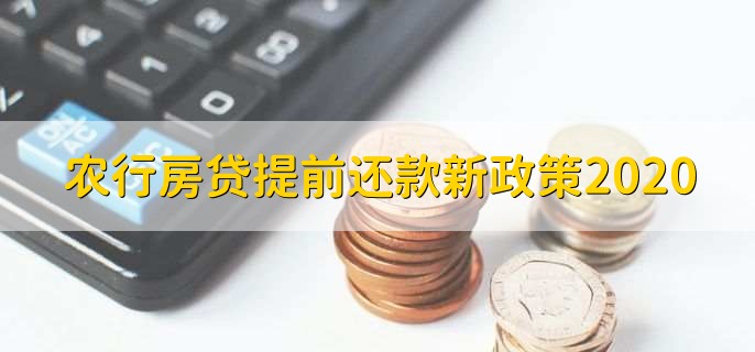 农行房贷提前还款新政策2020违约金借款人