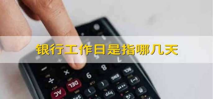 银行工作日是指哪几天 银行的上班时间指的是哪几天