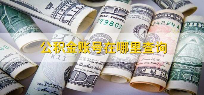 公积金账号在哪里查询，有以下五种途径查询